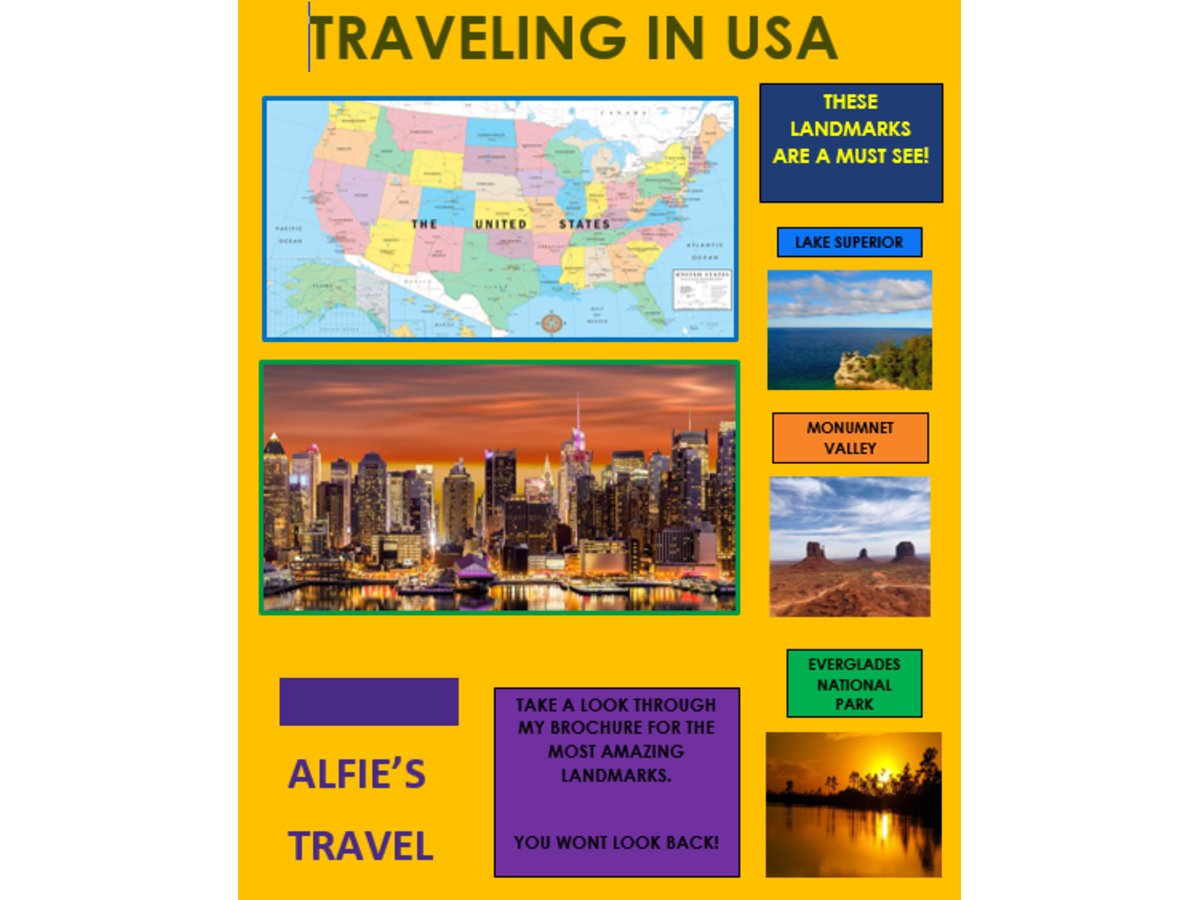 travel brochure for america